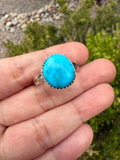 Kingman Turquoise Ring (Sz 11)