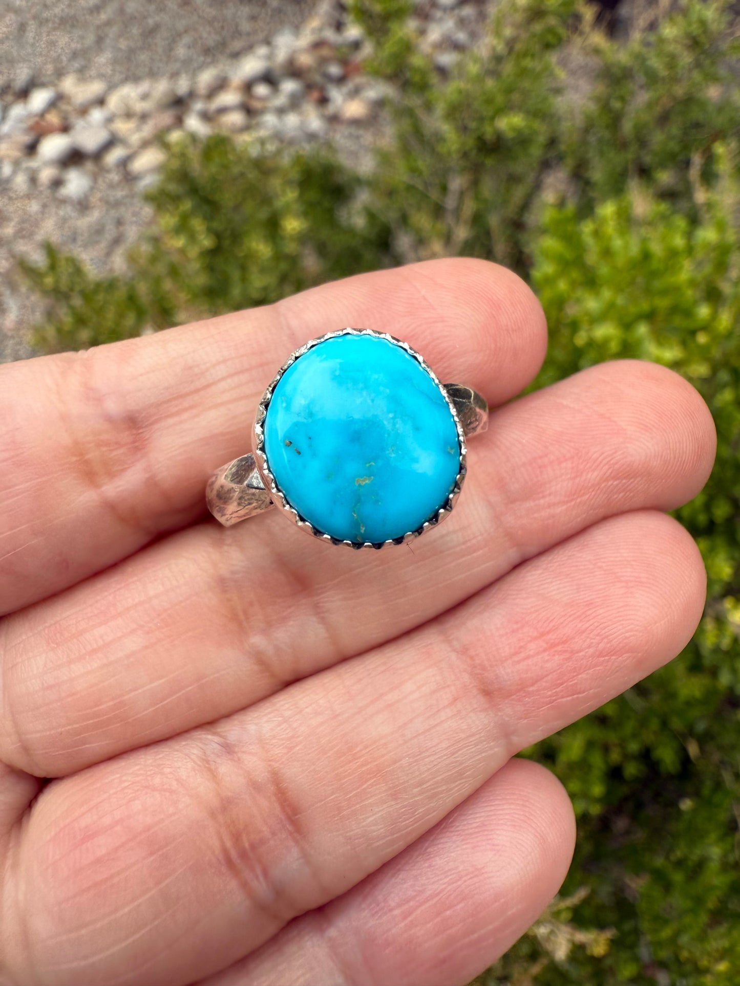 Kingman Turquoise Ring (Sz 11)