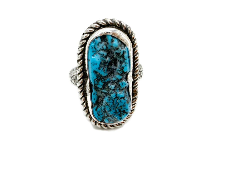 Kingman Nugget Turquoise Ring (Size 6.25)