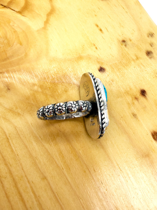 Kingman Nugget Turquoise Ring (Size 6.25)