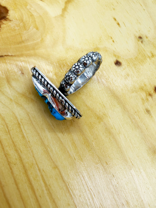 Kingman Nugget Turquoise Ring (Size 6.25)
