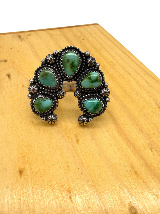 Sonoran Gold Turquoise Mini Naja Ring (Sz 6-6.5)