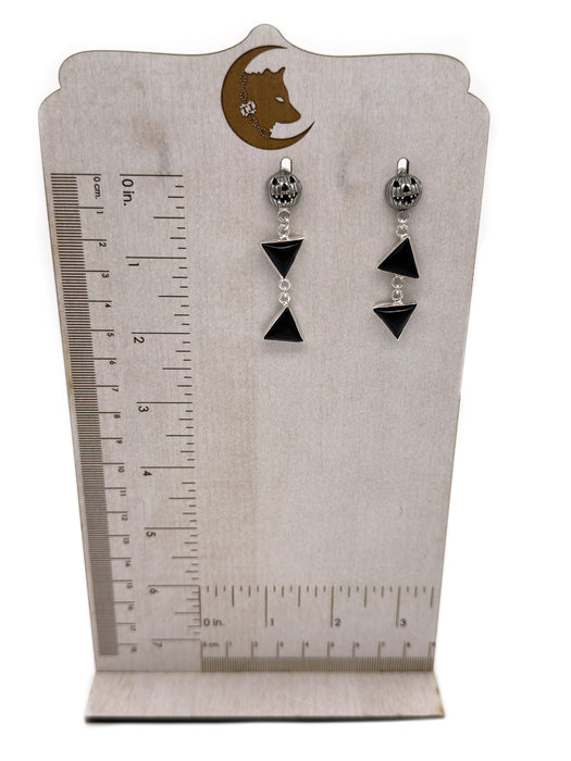 Onyx Pumpkin Dangling Earrings
