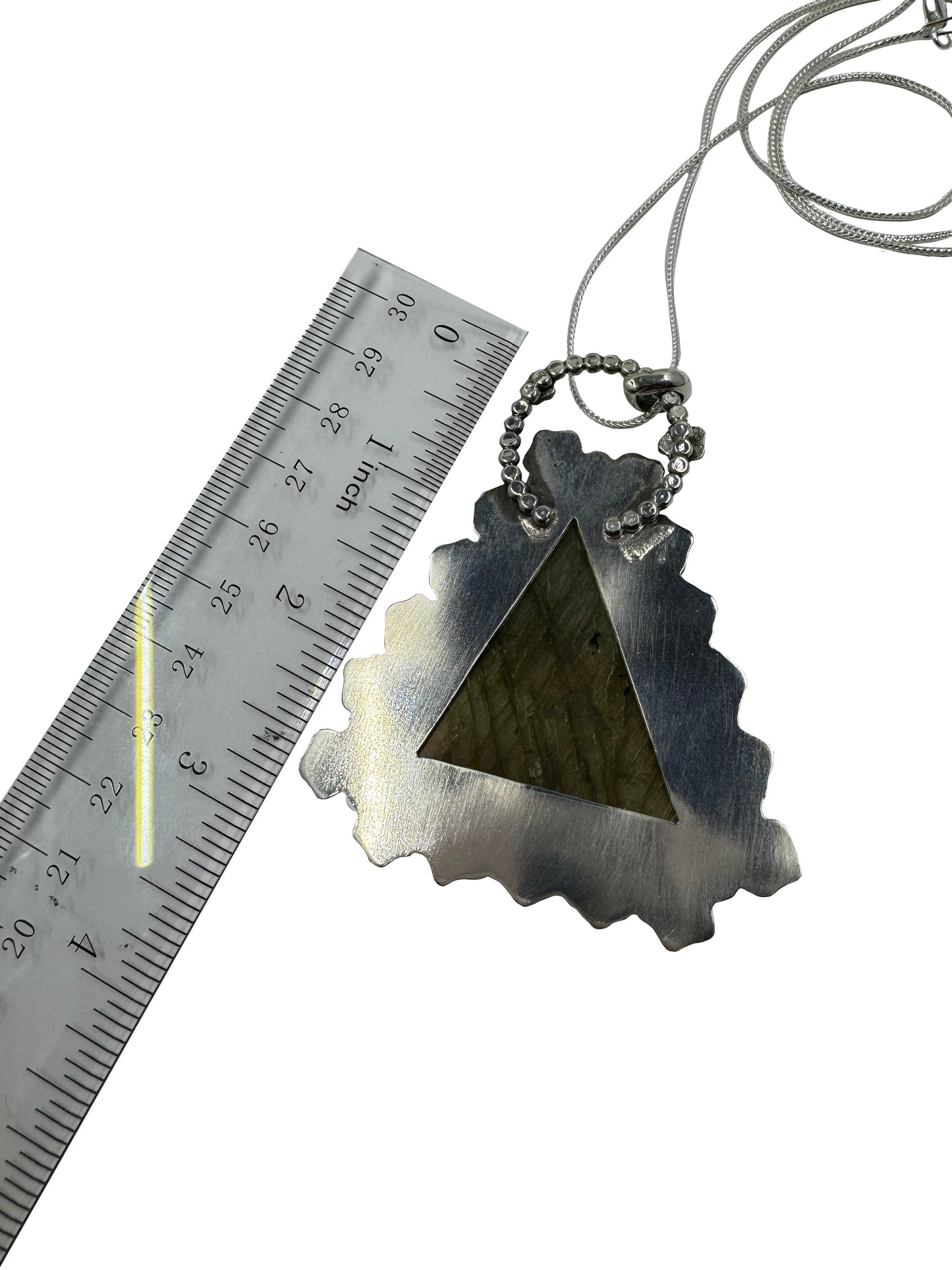 High Flash Labradorite Star Pendant