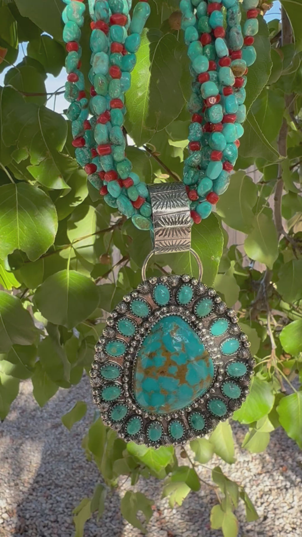 Navajo Cluster 11-Strand Necklace