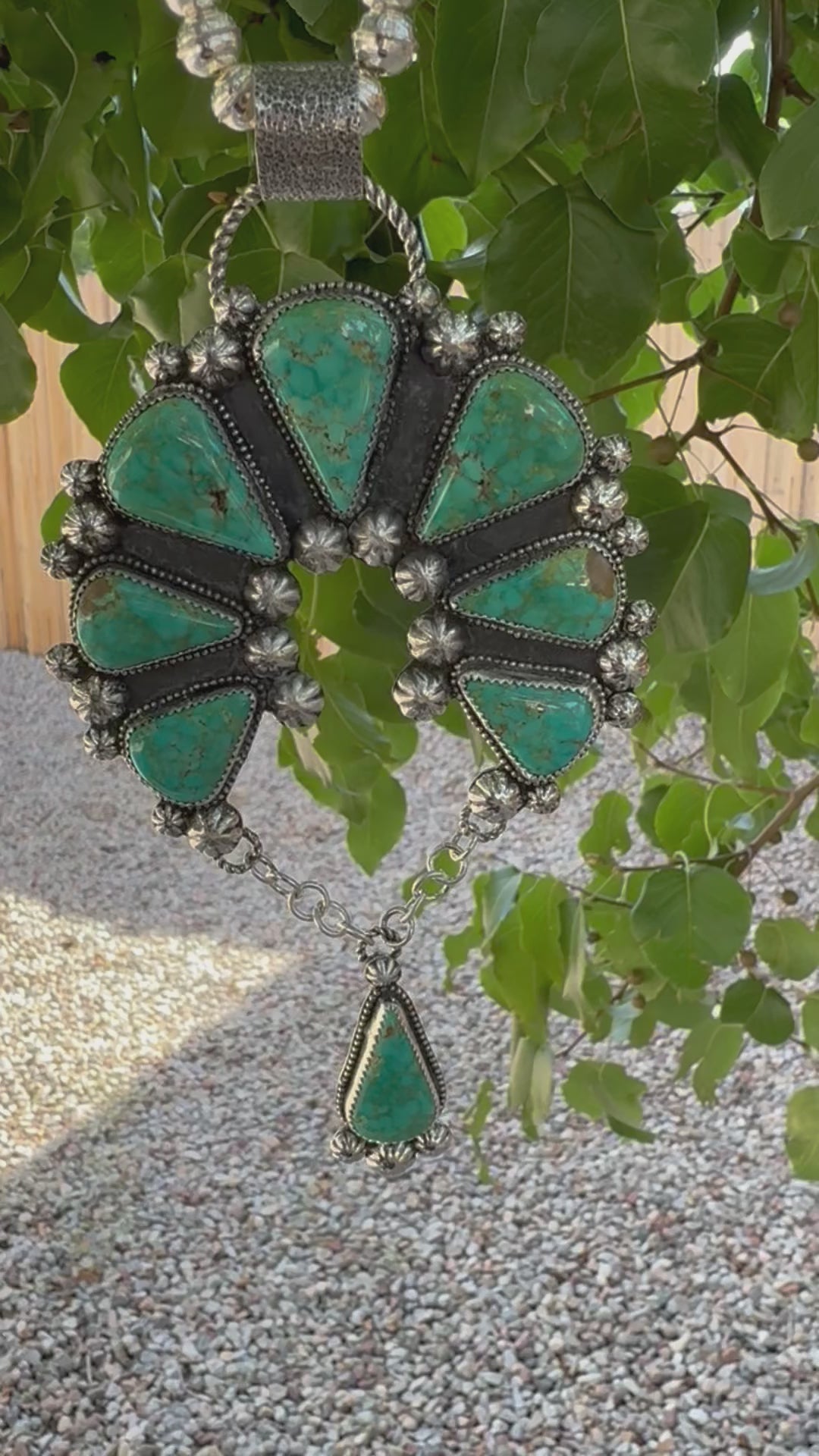 Sonoran Turquoise Concho Squash Blossom Set